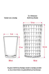 Akrilik Füme Tekli Uzun Bardak & Su Meşrubat Bardağı 750 ml ( Büyük Boy & Cam Değildir )