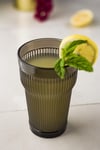 Akrilik Füme Tekli Uzun Bardak & Su Meşrubat Bardağı 400 ml ( Cam Değildir )