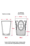 Akrilik Kırmızı 6'lı Kısa Bardak & Su Meşrubat Kahve Yanı Bardağı 400 ml ( Cam Değildir )