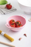 Akrilik Pembe Mini Pirinç Süzgeçi & Bakliyat Süzgeçi (3 Su Bardağı Ölçülü)