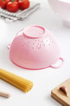 Akrilik Pembe Mini Pirinç Süzgeçi & Bakliyat Süzgeçi (3 Su Bardağı Ölçülü)