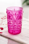 Akrilik Pembe Tekli Kısa Bardak & Su Meşrubat Kahve Yanı Bardağı 400 ml ( Cam Değildir )