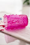 Akrilik Pembe Tekli Kısa Bardak & Su Meşrubat Kahve Yanı Bardağı 400 ml ( Cam Değildir )