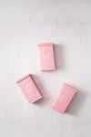 Akrilik Soft Pembe Şeker Kahve Çay Kavanozu 500 Ml (Vakum Kapak )