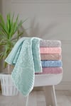Altınbaşak Jakarlı 6lı 70x140 Banyo Havlusu Emma