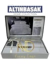 Altınbaşak Jakarlı Saten Çift Kişilik Nevresim Takımı Minna Coin
