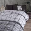 Clasy Ranforce Nevresim Takımı Tek Kişilik Give Up Antrasit