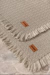 Cotton Box Bath Rug Set Bej 2'li 75x125 60x90