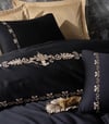 Cotton Box Brode Nakışlı Çift Kişilik Saten Nevresim Takımı Gloria Gold