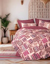 Cotton Box Ethnic Nevresim Takımı Tek Kişilik Estilo Bordo