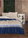 Cotton Box Flanel Nevresim Takımı Tek Kişilik Blueline Lacivert