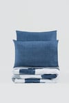 Cotton Box Modern Çift Kişilik Nevresim Takımı Solito İndigo