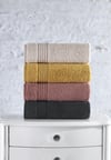 Cotton Box Plump 50x90 4'lü Havlu Seti Bej Gülkurusu Hardal Antrasit