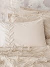 Cotton Box Ranforce Çift Kişilik Yatak Örtülü Nevresim Takımı Limi Crimp Bej