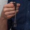 Gümüş Püsküllü 9 mm Rus Oltusu Tesbih