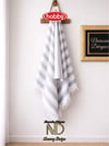 Hobby Stripe Gri Plaj Havlusu 70x140