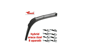 HYBRID 8 APARATLI SiLECEK SÜPÜRGESi 530 MM 21''