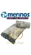 Merinos Meri Çift Kişilik Battaniye