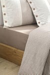 Özdilek Çift Kişilik Ranforce Nevresim Takımı Natural Line Bej