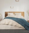 Şaheser Home Collection  Çift Kişilik Pikeli Dijital Baskılı Nevresim Takımı Marvin Mavi