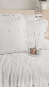 Şaheser Home Collection Jakarlı Nevresim Takımı Çift Kişilik Leona Bej