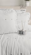 Şaheser Home Collection Jakarlı Nevresim Takımı Çift Kişilik Leona Gri