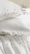 Şaheser Home Collection Jakarlı Nevresim Takımı Çift Kişilik Leona Bej