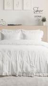 Şaheser Home Collection Jakarlı Nevresim Takımı Çift Kişilik Leona Bej