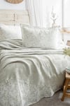 Şaheser Home Collection Müslin Yatak Örtüsü Çift Kişilik Pamela A.Gri