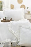 Şaheser Home Collection Yatak Örtüsü Çift Kişilik Marta Krem