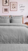 Şaheser Home Collection Yatak Örtüsü Çift Kişilik Cassie Gri