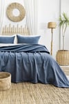 Şaheser Home Collection Yatak Örtüsü Çift Kişilik Silvia İndigo