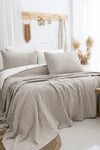 Şaheser Home Collection Yatak Örtüsü Çift Kişilik Janna Bej