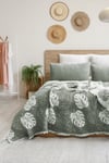 Şaheser Home Collection Yatak Örtüsü Seti Çift Kişilik Forest Yeşil