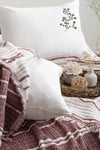 Şaheser Home Collection Yatak Örtüsü Seti Sera Bordo