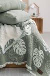 Şaheser Home Collection Yatak Örtüsü Seti Çift Kişilik Forest Yeşil