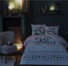 Taç Glow Parlayan Çift Kişilik Nevresim Takımı Charm Kırmızı