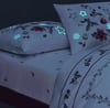 Taç Glow Parlayan Çift Kişilik Nevresim Takımı Charm Kırmızı
