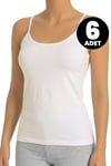 Öts 6'lı Kadın Atlet İp Askılı (%96 Pamuk - %4 Elastan)