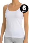 Öts 6'lı Kadın Atlet İp Askılı (%96 Pamuk - %4 Elastan)