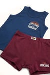 Öts Erkek Çocuk Atlet Boxer Likralı Lacivert Go Hiking (%96 Pamuk - %4 Elastan)