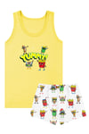 Öts Erkek Çocuk Atlet Boxer Likralı Sarı Yummy (%96 Pamuk - %4 Elastan)