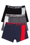 Öts Erkek Çocuk Boxer 3'lü (%96 Pamuk - %4 Elastan)