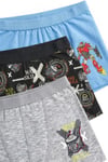 Öts Erkek Çocuk Boxer 3'lü Baskılı (%96 Pamuk - %4 Elastan)