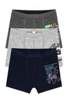 Öts Erkek Çocuk Boxer 3'lü Baskılı (%96 Pamuk - %4 Elastan)