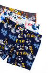 Öts Erkek Çocuk Boxer 3'lü Baskılı (%96 Pamuk - %4 Elastan)