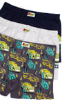 Öts Erkek Çocuk Boxer 3'lü Baskılı (%96 Pamuk - %4 Elastan)