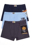 Öts Erkek Çocuk Boxer 3'lü Baskılı (%96 Pamuk - %4 Elastan)