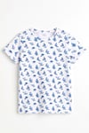ÖTS Erkek Çocuk Pijama Takım - Kısa Kol, Uzun Alt - Yelken Desenli   - 374001