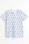 ÖTS Erkek Çocuk Pijama Takım - Kısa Kol, Uzun Alt - Yelken Desenli   - 374001